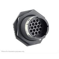 Eaton Souriau-Sunbank UTGX71419P Receptacles Jam nut receptacle, without backshell, for 19 male contacts,  IP68/69K