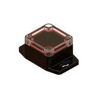 Serpac RBF22P04C10B NEMA/IP Rated RB22 Enclosure Top Clear Bottom Black