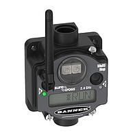 Banner Engineering DX80DR2M-H14 NB MultiHop Networks MultiHop Internal Battery, 2.4 GHz 100 mW; 1 Configurable Digital Input; 1 Analog Voltage Input (configurable to Current); 1 Thermistor Input; 1 Switch Power Output; 1 Asynchronous Counter; SDI-12; Gland Bottom; Vent Plug Top; No battery installed