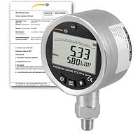 PCE DPG 6-ICA Pressure Gauge (0~87 psi, 0~6 bar; ISO Calibration Certificate)