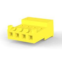 AMP Connectors - TE Connectivity 3-643818-4 Receptacle Housing CLOSED WITH TABS 4P L.R. yellow 20 AWG