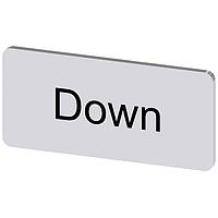 SIEMENS 3SU19000AC810DM0 Labeling Plate, Down INSCR. LABEL, SILVER 12.5 X 27MM, DOWN