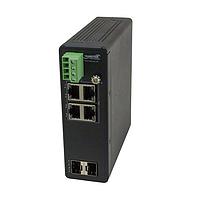 Lantronix SISTP1040-342-LRT Unmanaged PoE Switches Hardened Unmanaged Switch, 4-port GE POE+, 2 SFP, 120W POE, 54VDC, - 40 - 75C