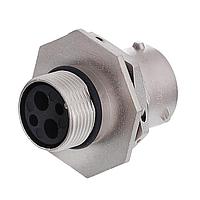 Amphenol SINE Systems RT07122PNH Connectors Receptacle, Jam Nut, 4 (2+2) Position, Male, Shell Size 12