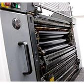 Offset printing rubber blanket thickness gauge with the PosiTector 6000
