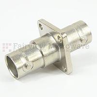 Fairview Microwave SM3412 4 Hole Flange 75 Ohm BNC Female to BNC Female Adapter (4 Ghz)