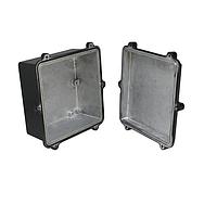Bud Industries ANS-3827-B Electrical Enclosures Aluminum Enclosure with EMI/RFI Shielding Gasket Black (6.4 X 6.4 X 3.2 In)