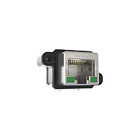 Amphenol Commercial Products MRJR9385MC Modular Connectors / Ethernet Connectors Harsh RJ45, Cat6A, IP67, Right Angle, With LEDs, Metric Thread