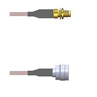 Amphenol Custom Cable Q-31056000H018i RF Cable Assemblies SMA-SJB/TNC-SP G142 18I