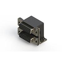 EDAC 662-015-264-052 Dual Port D-Sub Connectors Right-angle Dual Port D-Sub Connector