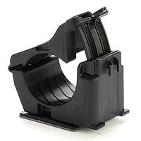 HellermannTyton 156-02644 Cable Mounting & Accessories Adhesive Mount Ratchet Clamp, 0.76 - 1.42" Bundle Dia, MB5A, PA66HIRHSUV, Black, 250/ctn