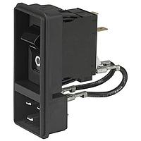 Schurter EF11.ABDBL150C0.0013.01-15A Inlets 2P 15A w/ circ break Printed I/O mark