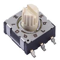 CTS Electronic Components 220AMC10R Rotary Switches 10 pos Gull Wing SMD Knurled shaft w/slo