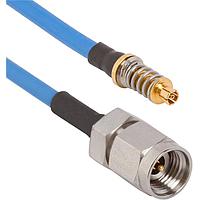 Amphenol SV Microwave 7032-7164 RF Cable Assemblies SMPM F VITAto 2.92mm M C/A for .085 Cbl