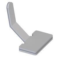 Essentra Components PFC-50M Cable Mounting & Accessories Clamp,Adj,Adh Bs,White,Alum W/ Foam
