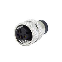 NorComp 858-004-20SRLS4 Straight IP67 Female M12 Circular Connector 4 Position