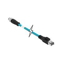 Molex 1300480306 Ethernet Cables / Networking Cables MIC 4P M/MP ST/RJ45 D-CODED 10M