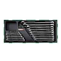 TOPTUL GTB1621 15° Offset Pro-Line Combination Wrench Set (16 pcs)