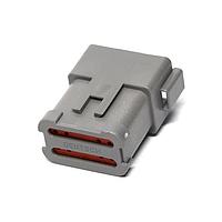 DEUTSCH - TE Connectivity DT04-12PA-C017 12-Way REC, 12P, GRY, BLOCKED, A