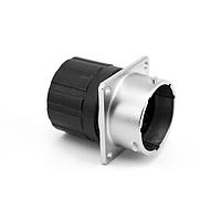 Amphenol SINE Systems RT0W01210PNHECR Connectors Receptacle, Square Flange, 10 Position, Male, Shell Size 12, and End Cap with Reduced Diameter Individual Wire Sealing, Range 14-24 AWG