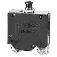 E-T-A Circuit Breakers 452-K14-LN2-70A Thermal Single pole high performance thermal-magnetic circuit breaker, with tease-free, trip-free, snap action mechanism and push/pull on/off actuation (M-type TM CBE to EN 60934). An indicator band on the push button clearly shows the tripped/off position.