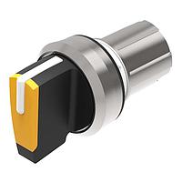 EAO 45-2828.2C30.001 Switch Actuators Selector switch actuator 2 positions amber 0-main 90? short lever front/housing metal