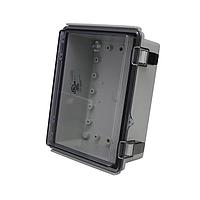 Bud Industries PTQ-11044-C NEMA/IP Rated PC+10% Fiberglass Box with Stainless Steel Latch (5.3 X 7.3 X 3.4 In)