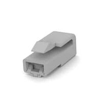AMP Connectors - TE Connectivity 6-176986-6 Housing 250 DBL LOCK PLUG 1P LIGHTGRAY