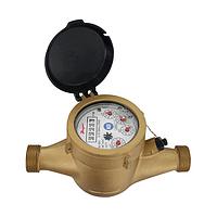 Dwyer WNT-A-C-07-10 Brass Multi-Jet Water Meter, NSF-Certified, NPT/BSPT, Various Sizes (NPT Male, 1 1/2 in, 10 gal/pulse)
