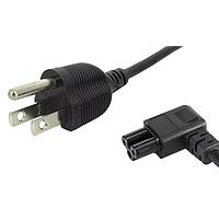 Same Sky (formerly CUI Devices) AC-C13-R-B NA AC Power Cord AC Cord North America, RA C13 for C14 inlet, 18/3 SVT, 6', Blue