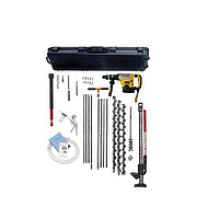 AMS 209.93 Heavy Duty GVP Kit w/Dedicated Tips, Flighted Augers and DeWalt D25763K- 2" SDS Max Combination Hammer Drill