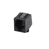 MH Connectors MHRJJ64NFRA Modular Connectors / Ethernet Connectors 6P4C SOCKET R ANGLE NO FLANG UNSHIELDED