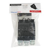 HellermannTyton 151-03041 Cable Mounting & Accessories Ratchet P-Clamp, 0.76 - 1.42" Bundle Dia, 180  Short, 0.26" Hole Dia, PA66HIRHSUV/ST/ZN, Black, 20/bag