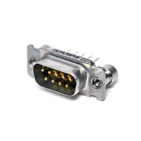 ITT Cannon DEMV9PNF225 Plug D-Sub 9 Pin/Strt PCB w/standoff SST shel
