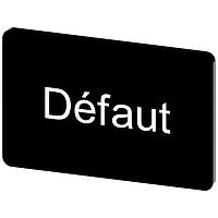 SIEMENS 3SU19000AD160GN0 Labeling Plate, Defaut INSCR. LABEL, BLACK 17.5 X 27MM, DEFAUT