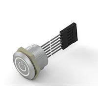 Alcoswitch - TE Connectivity 2342835-7 Pushbutton Switches AVC19M Flat AIO RGB RL 500mm/1x6