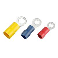 KS Terminals RV2-3.2 Butted Seam Vinyl, Ring, 16-14 AWG, #4