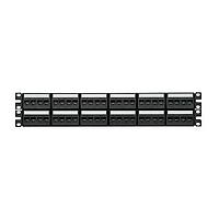 Panduit CPPKL6ATG48WBL Wire Ducting & Raceways Patch Panel Kit, 48 Port, Cat 6A TG Styl