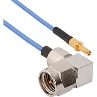 Amphenol SV Microwave MRSMA-047-P16DSMPS-060 RF Cable Assemblies SMA R/A M to SMPS (Size 16) 9   6"Cable