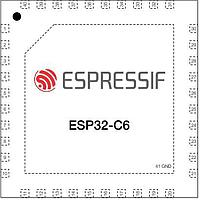 Espressif Systems ESP32-C6 WiFi Modules SMD IC ESP32-C6, RISC-V single-core MCU, 2.4G Wi-Fi 6 & BLE 5.0 combo, QFN 40-pin, 5*5 mm
