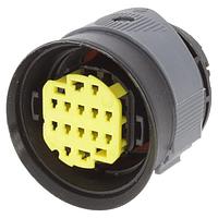 Aptiv DTBFHPE14BKSV Connectors 14 way F Hybrid 1.5 2.8 SICMA Panel Through Sealed Connector