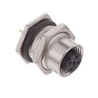 Amphenol LTW M12D-04PFFP-SF8001 Sensor Cables / Actuator Cables M12 Circular Metric Connector, D Code, Metal, 4A, 04 pins, Female Connector, Female Contact, Hexagonal, PG9, Screw Thread, PCB 180 , Receptacle, Front Fastened, Panel Thickness 4.5, IP68 / IP69K