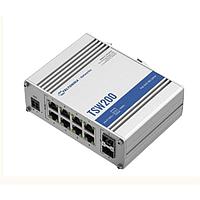 Teltonika TSW200000050 PoE Switches   Industrial unmanaged switch. 8 x Ethernet PoE+ ports, 2 x SFP ports. *No PSU