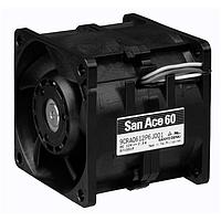 Sanyo Denki 9CRA0612P0G001 Axial Axial Fan, 60x60x76mm, 12VDC, High Performance, Counter Rotating, Tach/PWM