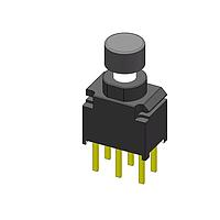 Dailywell 8UD8WR2C2M2RES Pushbutton Switches Sealed Ultraminiature Pushbutton SPDT switch on-mom pc thru-hole