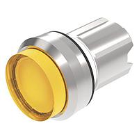 EAO 45-2231.22F0.000 Switch Actuators Illuminated pushbutton actuator amber transparent lens raised above bezel momentary front/housing metal