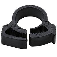 HellermannTyton SNP4GHS0C2 Conduit Clips Snapper Hose Clamp, 0.41" - 0.46" Bundle Diameter, PA66GF13, Black, 100/pkg