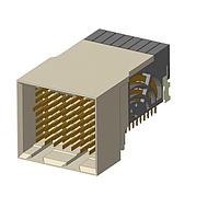 Amphenol FCI 10124408-102LF High Speed / Modular Connectors VS2 3 Pair R/A Header