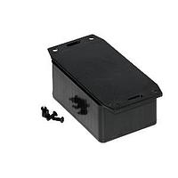 Hammond Manufacturing 1591LF2SBK Flanged Enclosure ABS w/Bottom Flange 3.3x2.2x1.4" Black