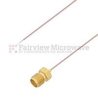 Fairview FMCA1184 Test Probe Pigtail SMA Female to Stripped Lead Cable .020 Coax and RoHS Compliant